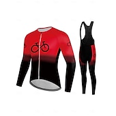cheap Men&#039;s Clothing Sets-Men&#039;s Cycling Jersey Black&amp;White Bib set Top MTB Bicycle Shirt Mountain Road Riding Clothing Short Sleeve Cyclist biking Quick Dry Breathable 3 Rear Pockets