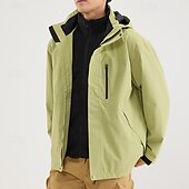 abordables Softshell, polares y chaquetas de montaña-Mujer Chaqueta Softshell Chaqueta para senderismo Invierno Al aire libre Bloque de color Mantiene abrigado Forro Polar Resistente al Viento Resistente al Agua Chaquetas 3-en-1 Chaqueta de Invierno