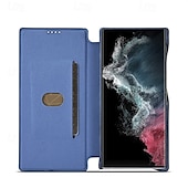abordables Coques Samsung-Housse de téléphone pour Samsung Galaxy S24 Ultra S24 Plus S24 S23 S23 Ultra S22 S22 Plus Ultra S21 Ultra S21 FE S21 Coque flip avec emplacement pour carte magnétique antichoc rétro TPU PU cuir