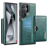 baratos Capa Samsung-Capa de Telefone para Samsung Galaxy S24 Ultra Plus S24 FE S23 Ultra Plus S22 Plus Ultra S21 Ultra S25 Capa Traseira com Suporte Magnético Carregamento Sem Fio Retro TPU PC