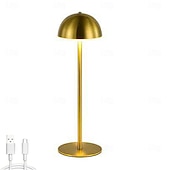 levne Stolní lampy-luxusní led kovová stolní lampa - usb nabíjecí noční stolek noční světlo do domácí obývací ložnice 1ks