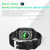 tanie Smartwatche-iMosi Q260 Inteligentny zegarek 1.83 in Inteligentny zegarek Bluetooth Monitorowanie temperatury Krokomierz Powiadamianie o połączeniu telefonicznym Kompatybilny z Android iOS Męskie Obsługa