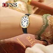cheap Quartz Watches-Women Quartz Watch Minimalist Luxury Fashion Business Waterproof PU Leather Stainless Steel Strap Watch