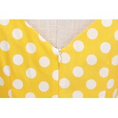 economico Vestiti-Retrò Vintage Anni 1950 Abito da cocktail Vestito Vestito Svasato A Pois Griglia / Plaid Per donna Mascherata Evento / Festa Addio al Nubilato Festival Adulti Vestito Abiti per il ritorno