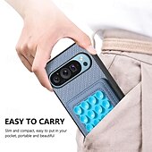 זול תיק טלפון אחר-טלפון מגן עבור גוגל Pixel 9 Pro Pixel 8 Pro Pixel 8 פיקסל 9 Pixel 7 Pixel 7 Pro Pixel 6 Pixel 6 Pro כיסוי אחורי ניתן לניתוק מגנטי תמיכה בטעינה אלחוטית רטרו TPU סיבי פחמן