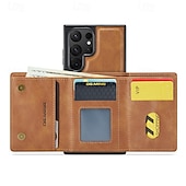 baratos Capa Samsung-Capa de Telefone para Samsung Galaxy S24 Ultra Plus S24 FE S23 Ultra Plus S22 Plus Ultra S21 Ultra S25 Capa Traseira com Suporte Magnético Carregamento Sem Fio Retro TPU PC