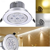 Χαμηλού Κόστους LED Χωνευτά Φωτιστικά-led downlight 7w spot φως χωνευτό φωτιστικό κυψέλης ελαφρύ φωτιστικό σπιτιού για κουζίνα σαλόνι μπάνιο 2/4τμχ