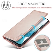 cheap Samsung Cases-Phone Case For Samsung Galaxy A21s S25 Ultra Flip Cover with Stand Holder Magnetic Card Slot Retro TPU PU Leather