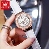 economico Orologi al quarzo-nuovo orologio da donna alla moda olevs cronografo calendario fosforescente orologio sportivo casual impermeabile da donna con diamanti incastonati