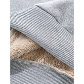 tanie Męskie bluzy 3D-Męskie Bluza dresowa Czarny Rumiany róż Czerwony Zielony Jasnoszary Półgolf Równina Sport i turystyka Codzienny Święto Poliester Moda miejska Podstawowy Codzienny Jesień i zima Odzież Bluzy z kapturem