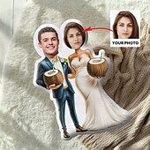 voordelige Gepersonaliseerde geschenken-Gepersonaliseerd Geschenk Herinnerings Huwelijkskussen Zacht Knuffelbaar Dubbelzijdig Bedrukt Handwasbaar Hedendaags Ontwerp Met Rits Katoen Vervuld Voor Alle Seizoenen Decoratief Sierkussen voor