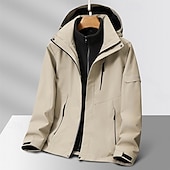 baratos Casacos Leves, Polares &amp; Caminhada-Mulheres Jaqueta Softshell Jaqueta de Trilha Inverno Ao ar livre Térmico / Quente Forro de Velocino A Prova de Vento Impermeável Jaquetas 3-em-1 Jaqueta de Inverno Jaqueta corta-vento Viajar Cinzento