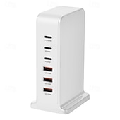 levne USB rozbočovače-USB 3.0 Náboje 6 Přístavy 6 v 1 Funkce podpory napájení Rozbočovač USB s USB 3.0 Typ B 5V / 3A Dodávka energie Pro Notebook Tablet Chytrý telefon