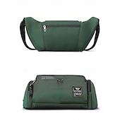 levne Pánské tašky-pánská vícekomorová taška do pasu s nastavitelným popruhem, odolný voděodolný design, ideální na cestování, turistiku a outdoorové aktivity černá armádní zelená modrá