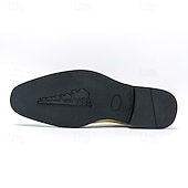 baratos Formal-sapatos oxford masculinos de couro envernizado bicolor, sapatos sociais brogue verde e bege para casamentos, festas e eventos formais