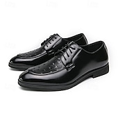 economico Formale-eleganti scarpe oxford in similpelle marrone con punta traforata per uomo | perfette per matrimoni, affari e occasioni formali
