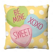 abordables Housse de coussin de vacances-Housse de coussin décorative en forme de cœur de mariage 1PC Housse de coussin carrée douce Housse de coussin pour chambre salon canapé fauteuil