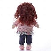 preiswerte Puppen-Waldorfpuppe mit Baumwollkörper, Künstlerpuppe, handgefertigte Mini-Anziehpuppe zum Selbermachen (Zubehör Bär nicht im Lieferumfang enthalten) für Weihnachtsgeschenke