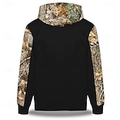 baratos Moletons de Caça-Homens Veado Moletons Moletom Étnico Manga Longa Gola Redonda Feriado Caça Preto Azul Com Cordão Outono Inverno Designer