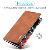 abordables Coques Samsung-Housse de téléphone pour Samsung Galaxy S24 Ultra S24 Plus S24 S23 S23 Ultra S22 S22 Plus Ultra S21 Ultra S21 FE S21 Coque flip avec emplacement pour carte magnétique antichoc rétro TPU PU cuir