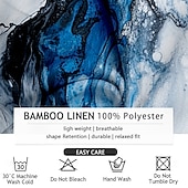 preiswerte Ozean-Druck-Herren Marmor Lässiges Hemd Hawaiihemd Sommerhemd Aloha-Shirt Kurzarm Hawaiianisch Resort Urlaub Täglich Sommer Frühling Ständer Blau