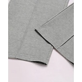 cheap Straight Leg-Men's Athletic Pants Wide Leg Sweatpants Trousers Pocket Drawstring Elastic Waist Plain Comfort Sports Outdoor Daily Fashion Casual Light Grey Dark Gray Micro-elastic