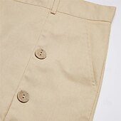 economico retrò-Per uomo Pantaloni di lino Pantaloni Pantaloni estivi Bottoni Tasca frontale Plissettato Liscio Comfort Traspirante Lunghezza intera Informale Giornaliero Abbigliamento di strada Stile etnico Retr