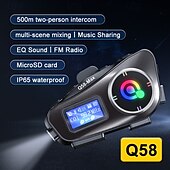 お買い得  車載エレクトロニクス-ヘルメット ヘッドセット インターホン ヘルメット トーク オートバイ ヘルメット ヘッドセット インターホン スピーカー 音楽共有 FM ラジオをサポート