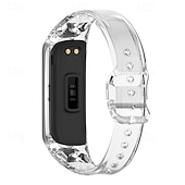 baratos Pulseiras de relógio Samsung-Pulseiras de Relógio para Samsung Galaxy Fit 2 SM-R220 Silicone Substituição Alça Ajustável Pulseira Esportiva Pulseira