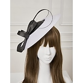 cheap Fascinators-Women&#039;s Fascinators Pillbox Hat Cap Weddings Straw Fedora Vintage Sinamay Base Hats for Kentucky Tea Party Horse Race Ladies Day Headpiece dress to impress Race Day Dress
