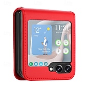 cheap Samsung Cases-Phone Case For Samsung Galaxy Z Flip 6 Z Flip 5 Z Flip 4 Z Flip 3 Back Cover Shockproof Retro TPU PU Leather