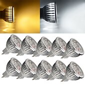 economico Faretti a LED-10 pz faretto led 5w mr16 4w faretto led foco lampada led 12v per casa hotel dect 3w