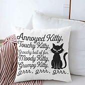 billige &quot;Quotes&amp;Saying Style&quot;-morsomt dyr dekorativt kasteputetrekk 1 stk myk firkantet sofa putetrekk putetrekk for soverom stue sofa stol