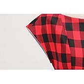 economico Vestiti-Retrò Vintage Anni 1950 Abito da cocktail Vestito Vestito Svasato A Pois Griglia / Plaid Per donna Mascherata Evento / Festa Addio al Nubilato Festival Adulti Vestito Abiti per il ritorno