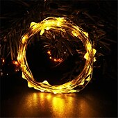 abordables Guirlandes lumineuses USB-Guirlande lumineuse LED USB élégante pour réception de mariage, 2 pièces, 5 m/10 m/20 m, télécommande 8 modes, guirlandes de fées, lampes de décoration pour mariage, Noël, vacances