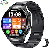 お買い得  スマートウォッチ-imosi mt600 スマートウォッチ 1.56 AMOLED インチ スマートウォッチ フィットネス ランニングウォッチ Bluetooth ECGPPG 温度モニタリング 歩数計 Android iOS 対応 女性 男性 ハンズフリー通話 防水