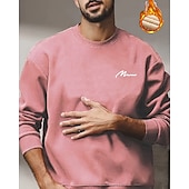 tanie Męskie bluzy 3D-Męskie Bluza dresowa Czarny Rumiany róż Czerwony Zielony Jasnoszary Półgolf Równina Sport i turystyka Codzienny Święto Poliester Moda miejska Podstawowy Codzienny Jesień i zima Odzież Bluzy z kapturem