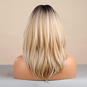 abordables Perruques Synthétiques Sans Bonnet-perruques longues en couches pour femmes, perruque en cheveux synthétiques avec frange, perruques naturelles ondulées résistantes à la chaleur pour une utilisation quotidienne en soirée