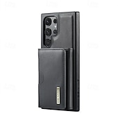 baratos Capa Samsung-Capa de Telefone para Samsung Galaxy S24 Ultra Plus S24 FE S23 Ultra Plus S22 Plus Ultra S21 Ultra S25 Capa Traseira com Suporte Magnético Carregamento Sem Fio Retro TPU PC