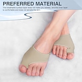 abordables Attelles et orthèses-Lot de 2 correcteurs d&#039;oignon pour femmes et hommes, chaussettes pour oignons, correcteur d&#039;orteils, confortables, respirants pour un soutien de jour/nuit, soulagement de la douleur de l&#039;hallux