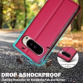abordables Otras carcasas-teléfono Funda Para Google Píxel 9 Pro Pixel 9 Pro XL Pixel 8 Pro Pixel 8 Píxel 9 Pixel 7 Pixel 7 Pro Gire la tapa con Soporte Ranura para tarjetas Antigolpes Retro TPU Cuero de PU