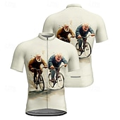 baratos Camisolas masculinas-Homens Camisa para Ciclismo Gráfico Manga Curta Moto Camiseta Camisa / Roupas Para Esporte com 3 bolsos traseiros Ciclismo de Montanha Secagem Rápida Design Anatômico Capilaridade Respirável Esportes