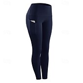 halpa Jooga-leggingsit ja sukkahousut-Naisten Joogahousut Jooga leggingsit Korka vyötärö Jooga Kuntosaliharjoitus Pilates Pyöräily Sukkahousut Tumman harmaa Musta Laivaston sininen Syksy Urheilu Urheiluvaatteet Elastinen Ohut