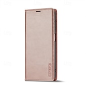 cheap Samsung Cases-Phone Case For Samsung Galaxy A21s S25 Ultra Flip Cover with Stand Holder Magnetic Card Slot Retro TPU PU Leather