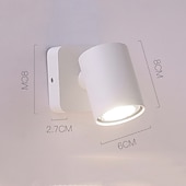 cheap Indoor Wall Lights-Simplicity Metal Wall Sconce 1 Light Bedside Bedroom Hotel Wall Lamp Creative Simple Indoor Lighting Fixture 85-265V