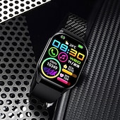 cheap Smartwatch-Smartwatch 2-Inch OLED Screen Bluetooth Call Voice Assistant Heart Rate And Blood Glucose Monitoring Waterproof Bluetooth Call Non-Invasive Blood Glucose Measurement Blood Component Measurem