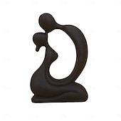abordables Statues-Statue de couple en résine s&#039;embrassant, artisanat artistique pour la décoration de la maison, du salon, du bureau, du café, polyvalente pour l&#039;intérieur &amp;ornement d&#039;entrée de table d&#039;extérieur pour