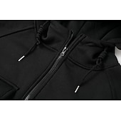 abordables sudaderas basicas hombre-Hombre Sudadera con capucha y cremallera completa Sudadera con cremallera Sudadera táctica con capucha Negro Vino Verde Ejército Caqui Gris Oscuro Con Capucha Plano Cerrar Bolsillo Deporte Diario