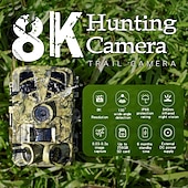 cheap Outdoor IP Network Cameras-PR906 8K 60MP Digital Hunting Trail Camera Wildlife Camera With Night Vision Motion Activated Outdoor Trigger Camera