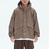 cheap Softshell, Fleece &amp; Hiking Jackets-Men&#039;s Women&#039;s Softshell Jacket Hiking Jacket Outdoor Windproof Water Resistant Lightweight Jacket Windbreaker Jacket Traveling Dark Grey Black Brown Beige